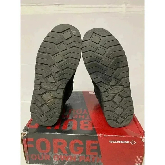-363 Wolverine Waterproof Black Boots-US 10.5 Mens - Picture 5 of 6